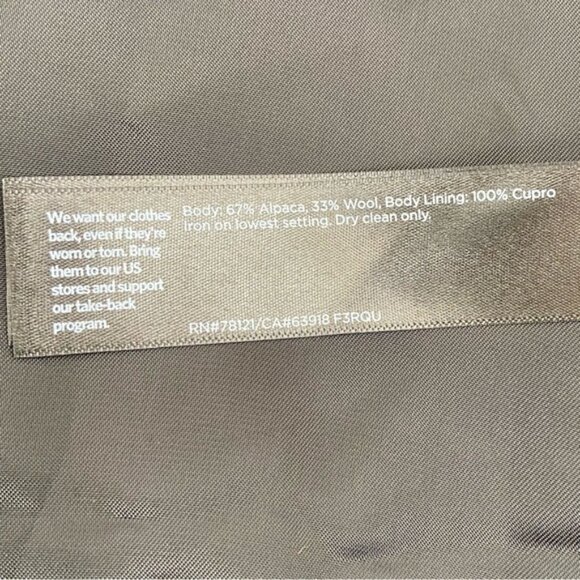 Eileen Fisher Alpaca Luxe Shawl Collar Coat   size XXS - Picture 15 of 16